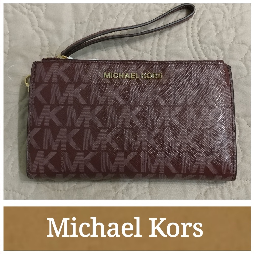 🆕 NWT Michael Kors Double Zip Wristlet